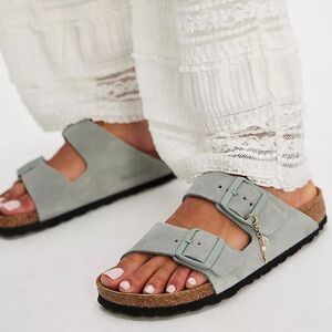 Birkenstock Arizona Soft Footbed Sandals 38 7-7.5 Pure Sage
